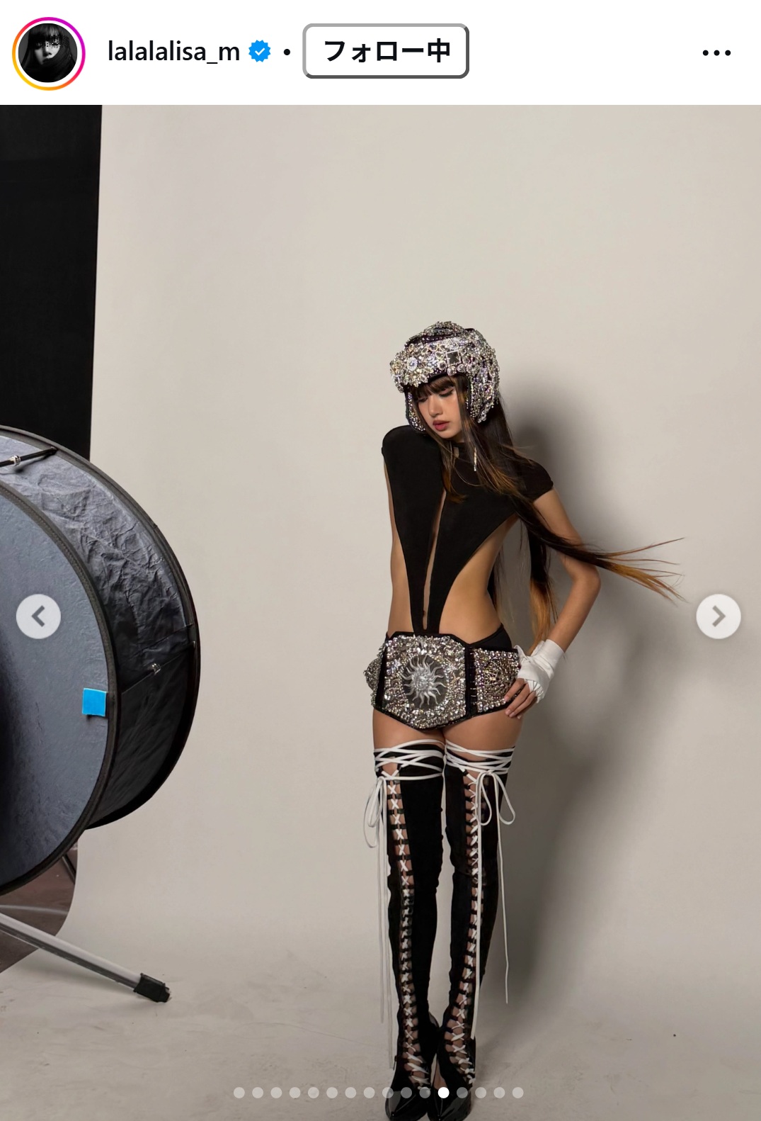 BLACKPINK・LISAのインスタグラムから
