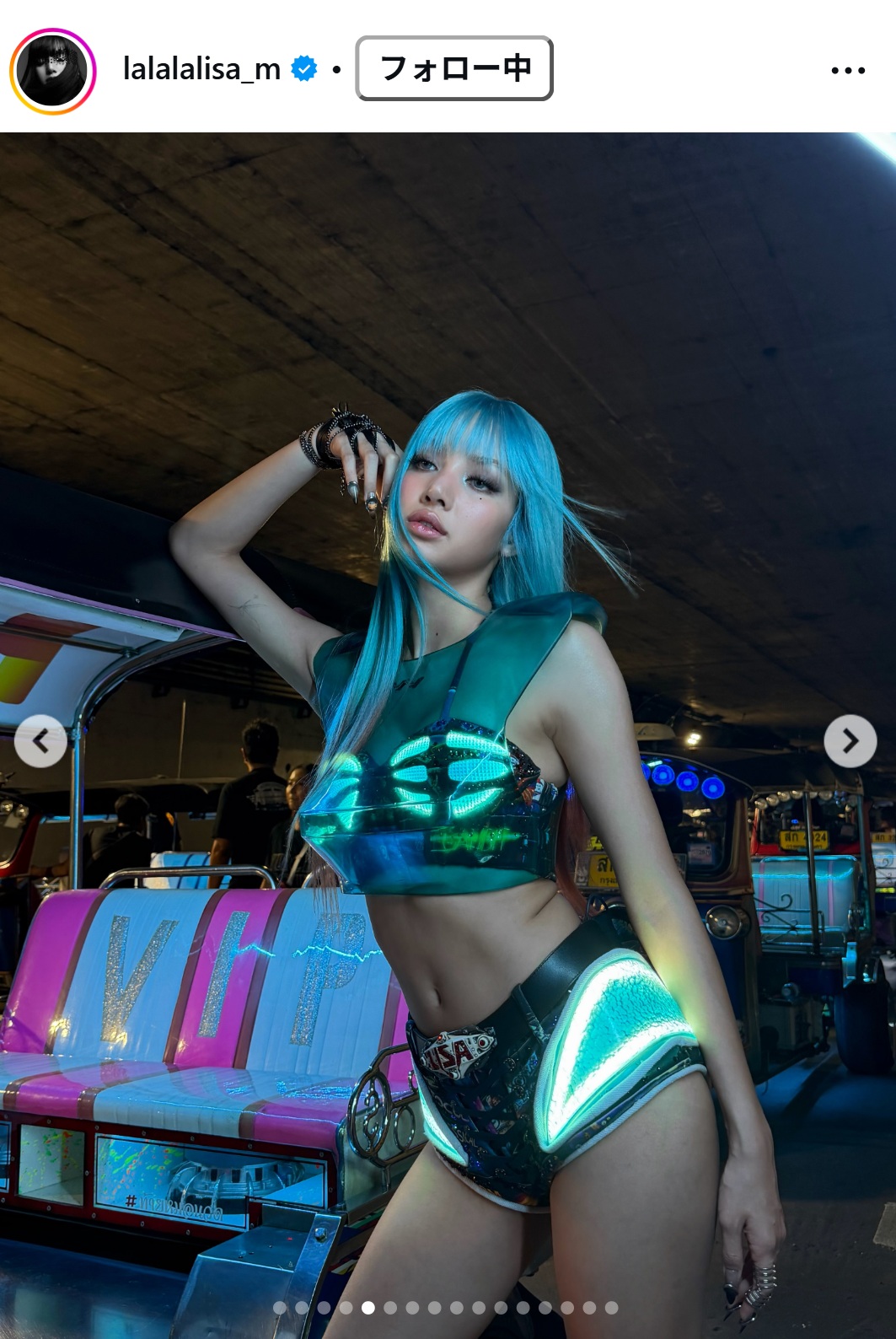 BLACKPINK・LISAのインスタグラムから