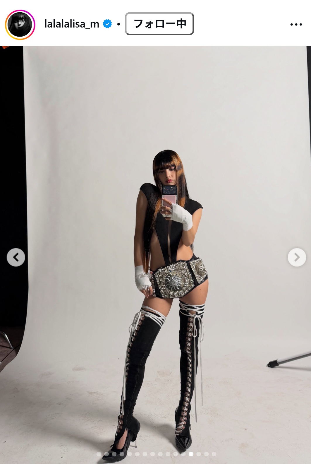 BLACKPINK・LISAのインスタグラムから