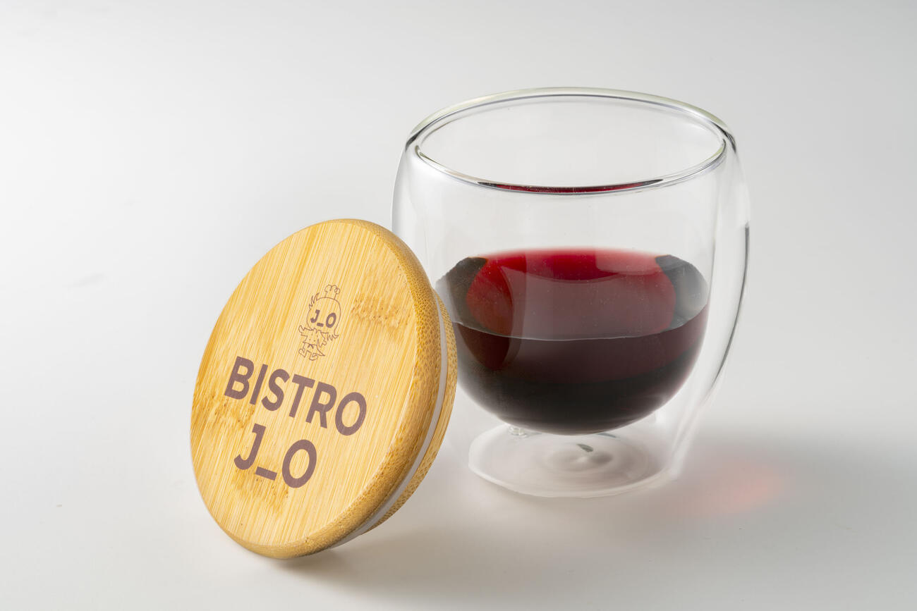 稲垣吾郎ディレクション「BISTRO J_O和洋おせち二段重」の特典オリジナル耐熱グラス