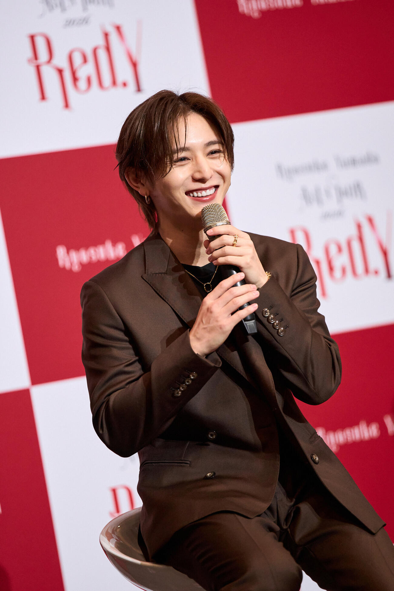 台湾メディアへ向けた記者会見に登壇した山田涼介