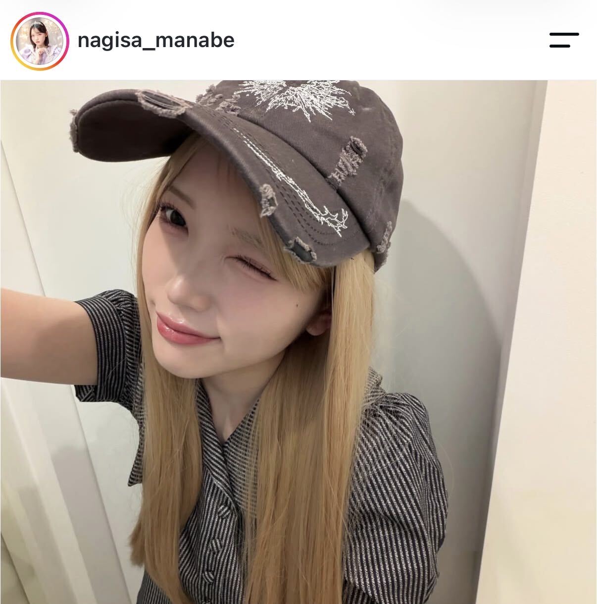 真鍋凪咲のインスタグラムから