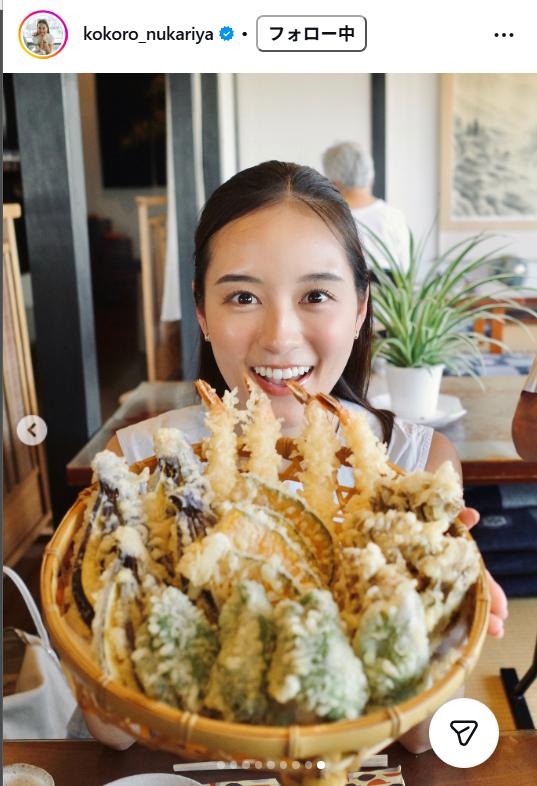 忽滑谷こころアナのインスタグラムから