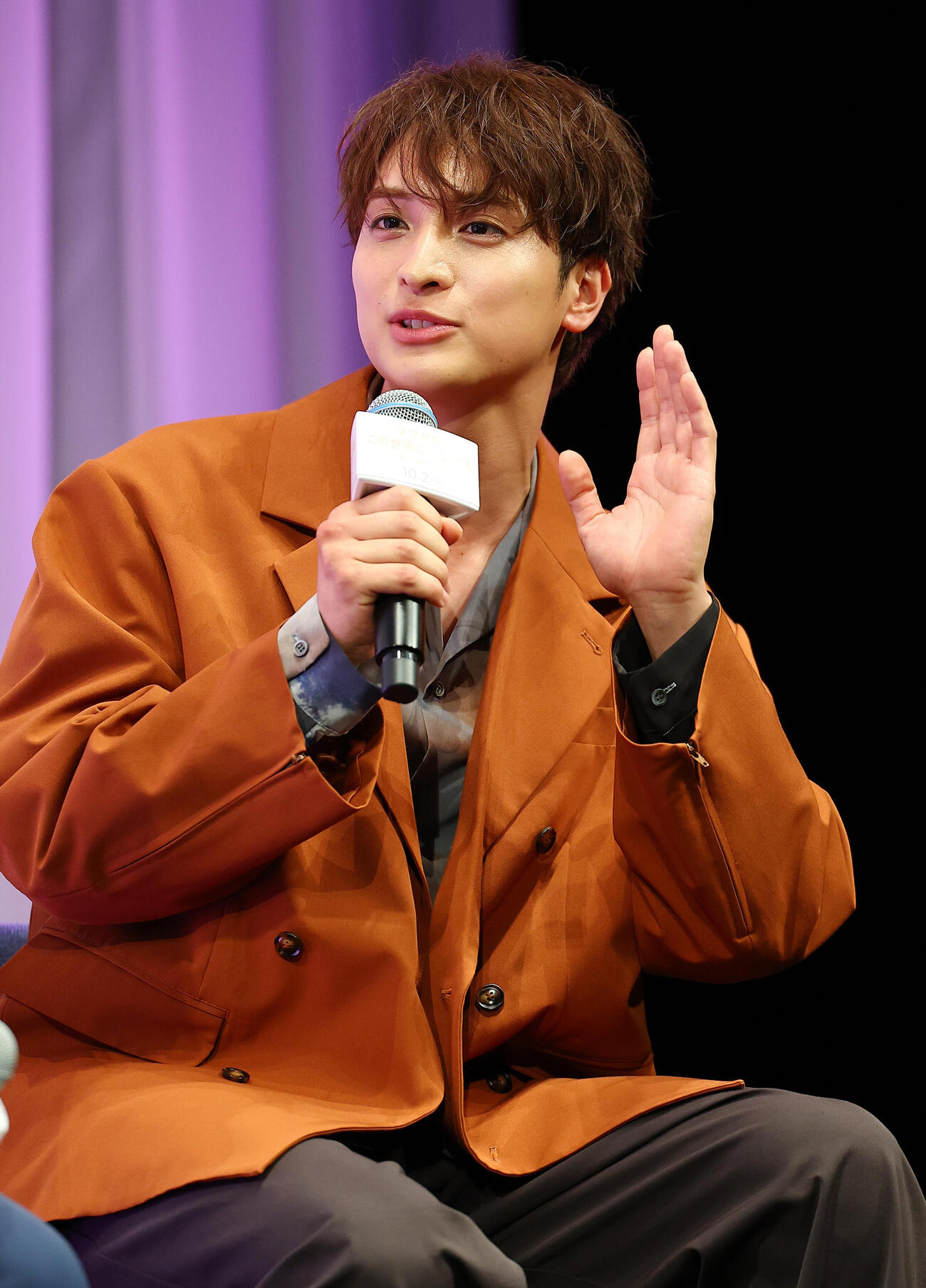 映画「ママがもうこの世界にいなくても」お披露目試写会に登場した一ノ瀬颯（撮影・野上伸悟）