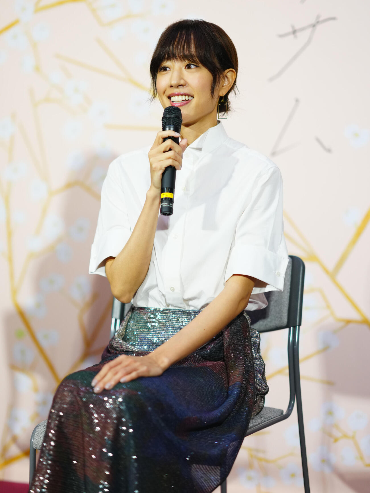 連続テレビ小説「ブラッサム」第1週試写会に登壇する石橋静河（撮影・垰建太）