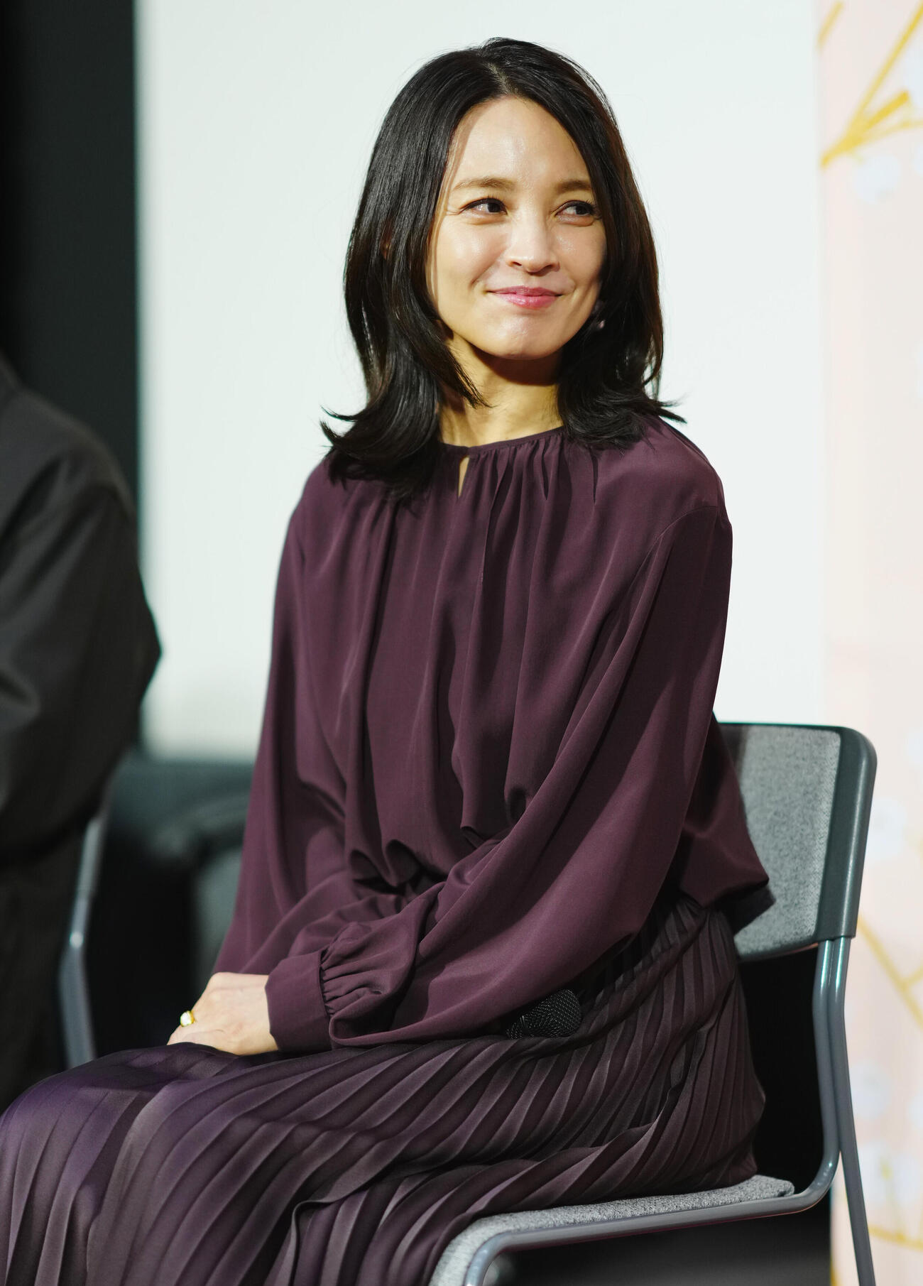 連続テレビ小説「ブラッサム」第1週試写会に登壇する国仲涼子（撮影・垰建太）