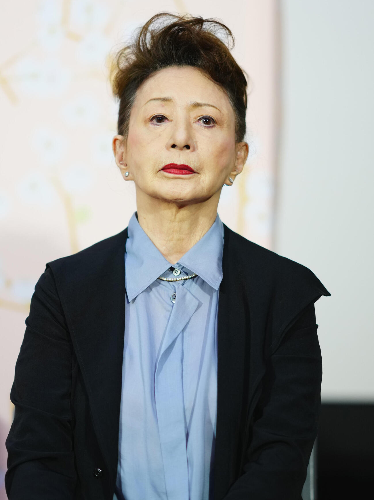 連続テレビ小説「ブラッサム」第1週試写会に登壇する加賀まりこ（撮影・垰建太）