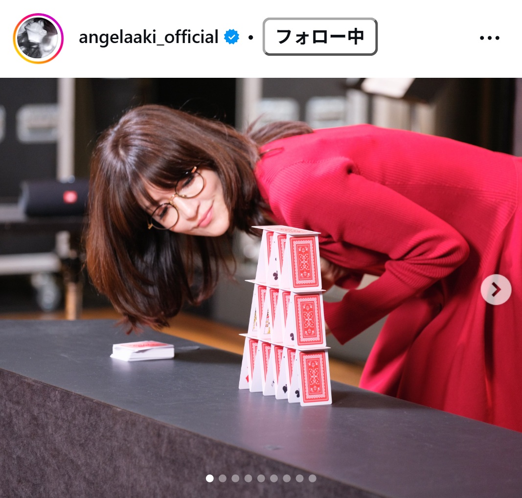アンジェラ・アキのインスタグラムから