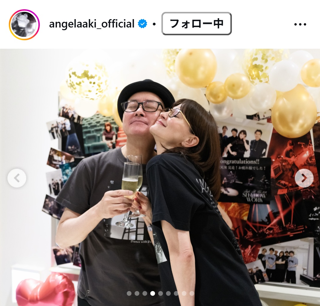 アンジェラ・アキのインスタグラムから