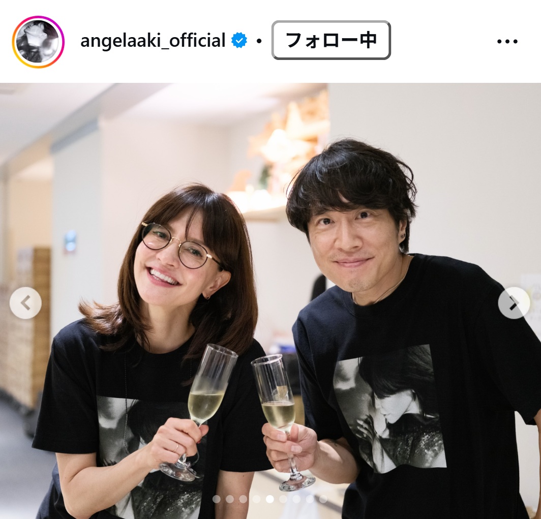 アンジェラ・アキのインスタグラムから