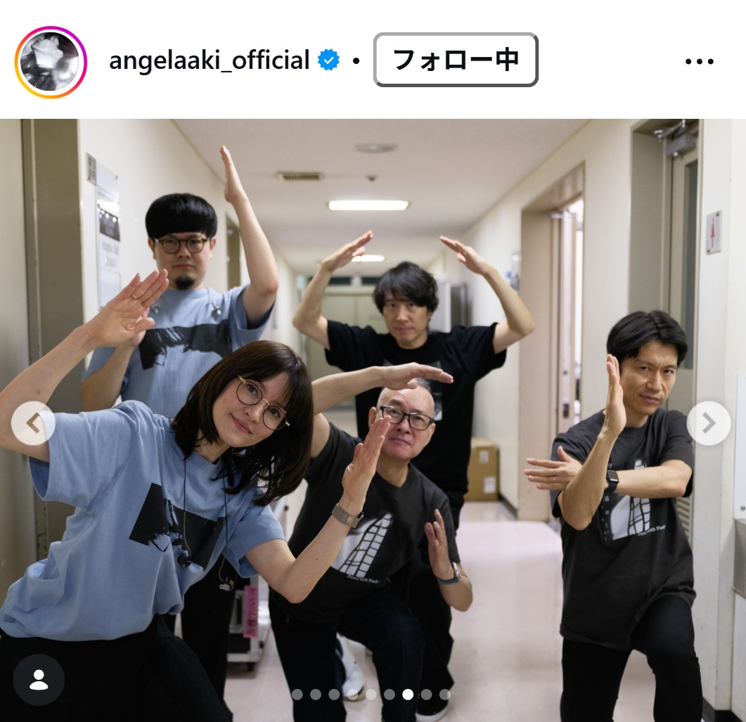 アンジェラ・アキのインスタグラムから