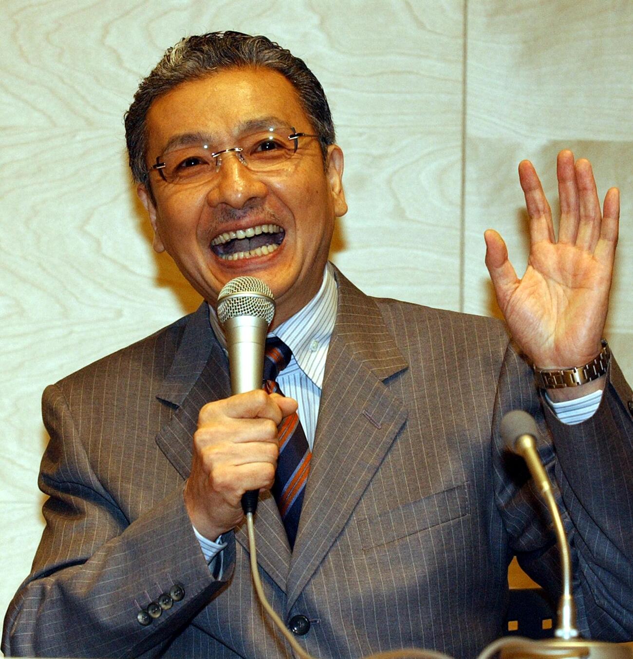 久米宏さん（2003年8月撮影）