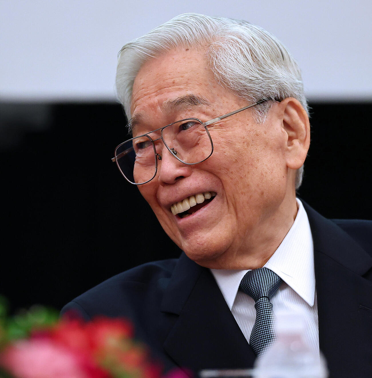 「高松宮殿下記念世界文化賞」受賞者発表記者会見に出席した選考委員の日本美術協会会長の日枝久氏（撮影・野上伸悟）