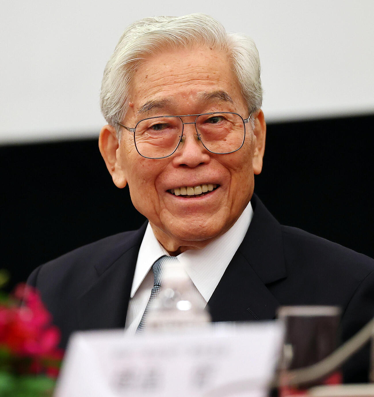 「高松宮殿下記念世界文化賞」受賞者発表記者会見に出席した選考委員の日本美術協会会長の日枝久氏(撮影・野上伸悟）