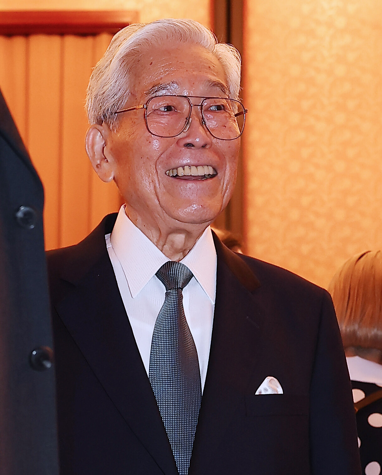 「高松宮殿下記念世界文化賞」受賞者発表記者会見に出席した選考委員の日本美術協会会長の日枝久氏（撮影・野上伸悟）