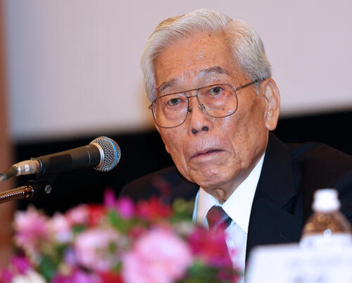 フジテレビ日枝久元相談役、騒動以来１年９カ月ぶり公の場　世界文化賞発表会見