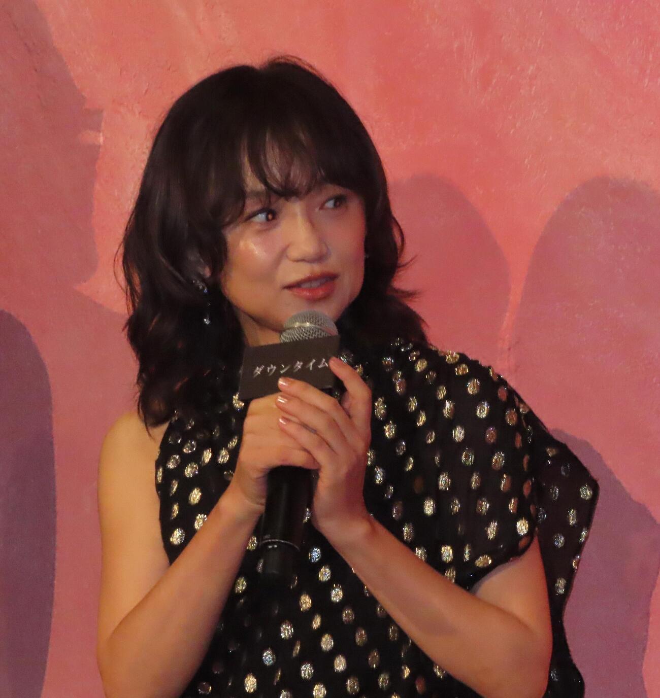 Netflixシリーズ「ダウンタイム」（9月17日世界独占配信）プレミア試写会イベントに出席した永作博美