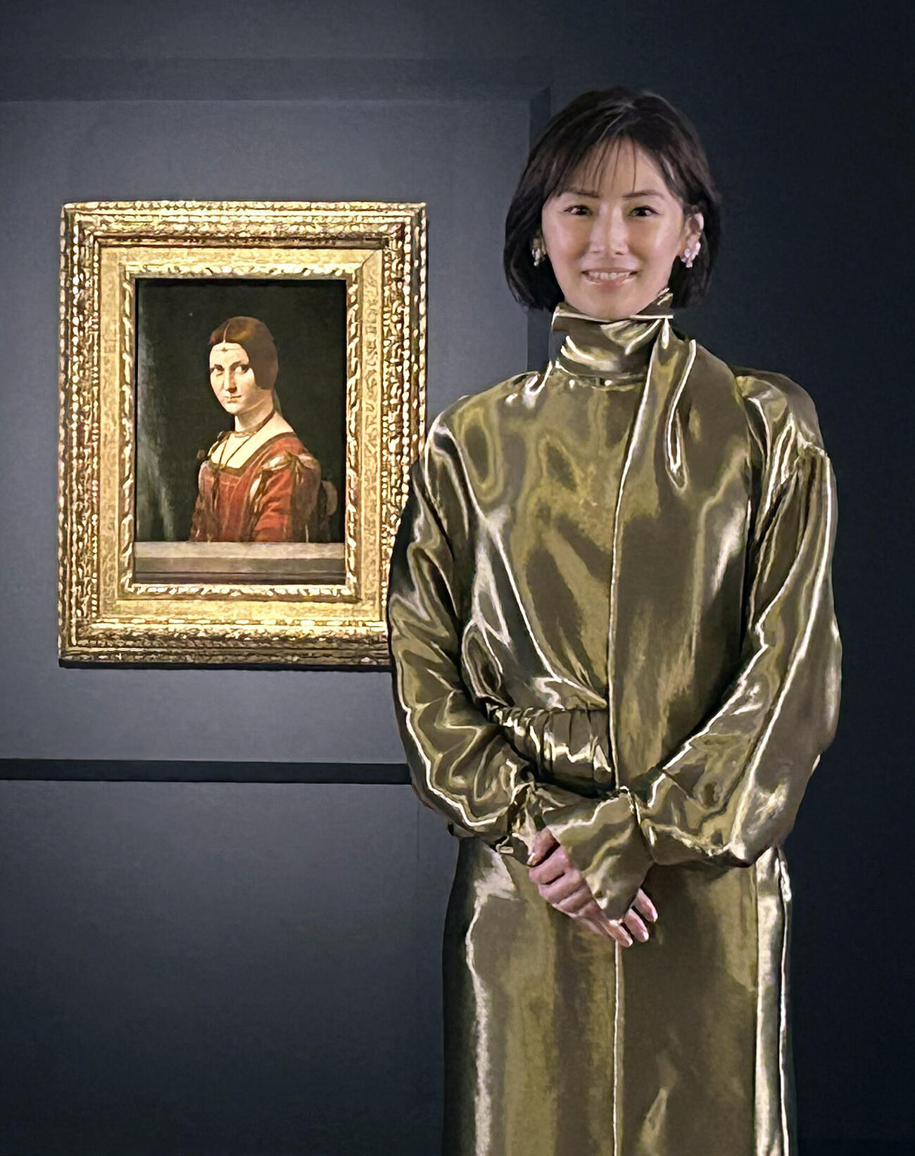 「ルーヴル美術館展　ルネサンス」取材会に登場した北川景子
