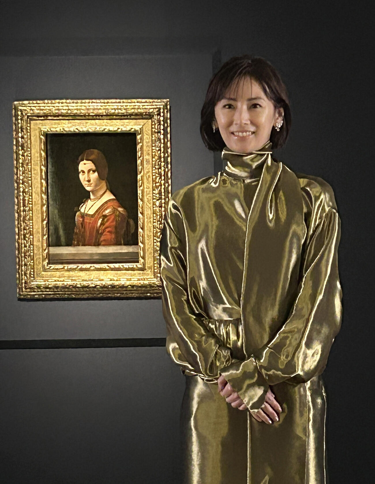 「ルーヴル美術館展　ルネサンス」取材会に登場した北川景子
