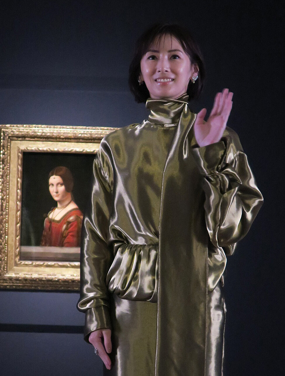 「ルーヴル美術館展　ルネサンス」取材会に登場した北川景子