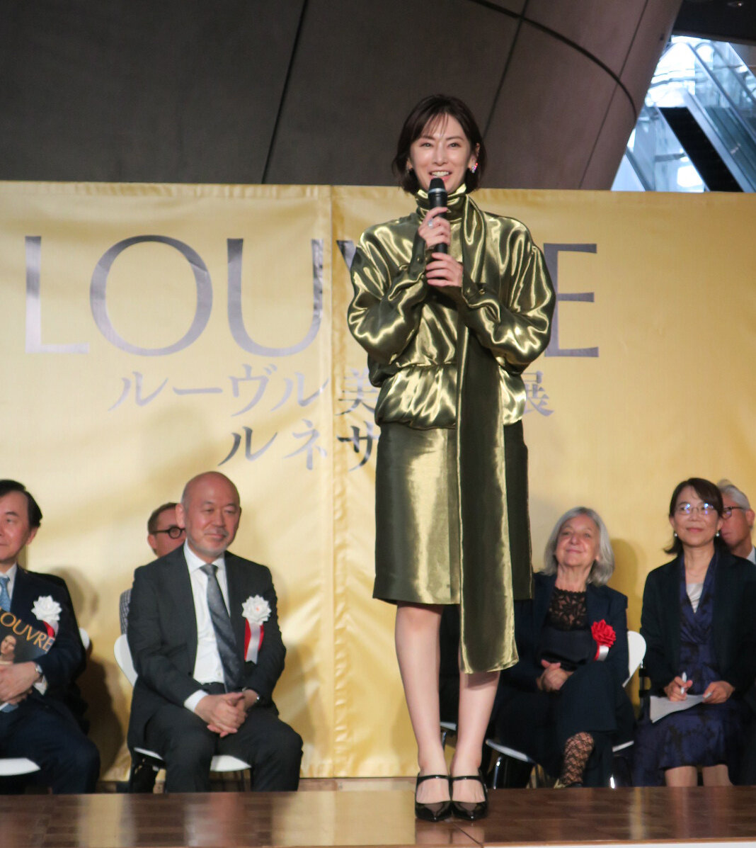 「ルーヴル美術館展　ルネサンス」開会式に登場した北川景子