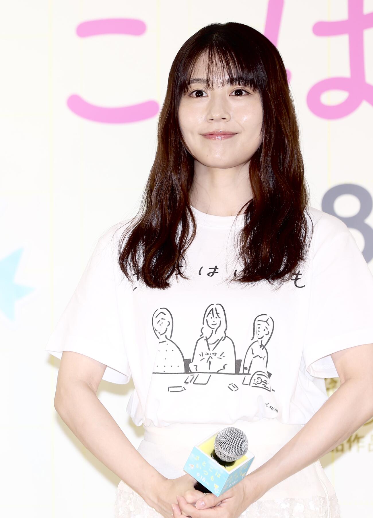 映画「さとこはいつも」トークイベントに臨む有村架純（撮影・河田真司）