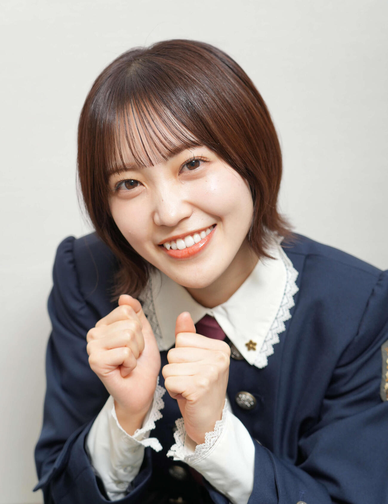 NHK紅白歌合戦での全力パフォーマンスを誓った櫻坂46松田里奈（2023年12月撮影）