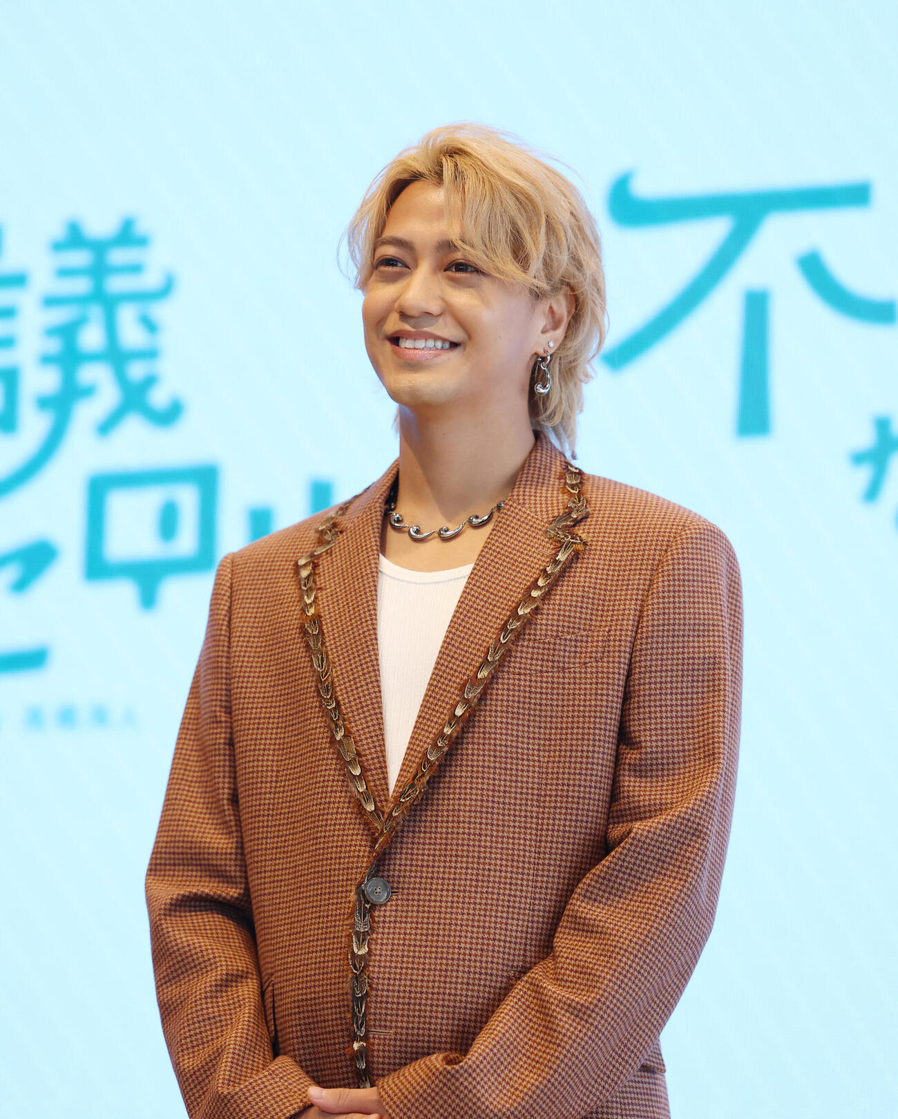 プレス向け内覧会に登場した髙橋海人（撮影・増田悦実）
