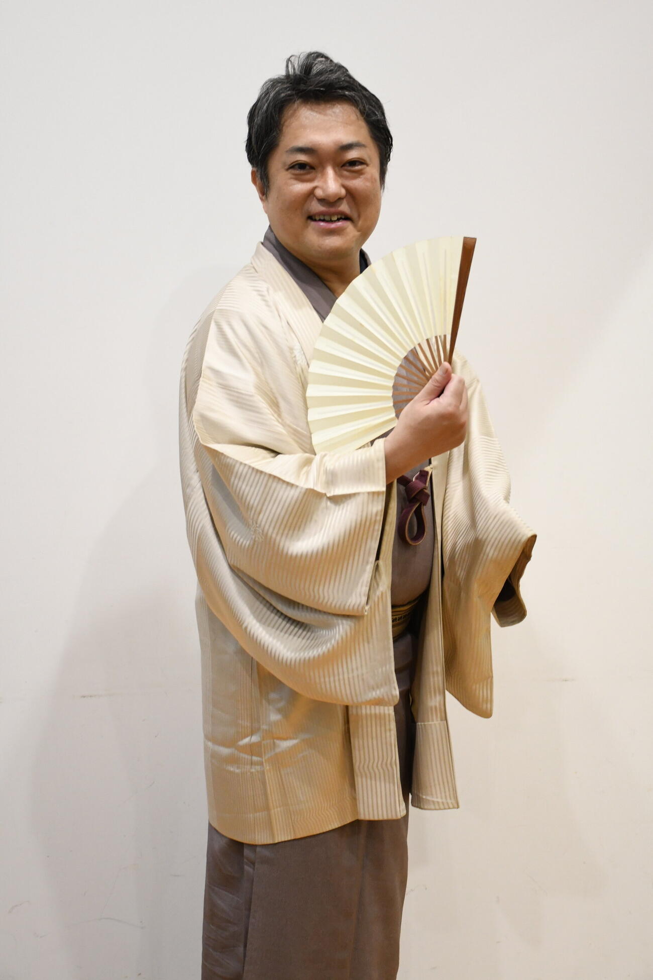 独演会開催に意欲を見せた林家菊丸（撮影・阪口孝志）