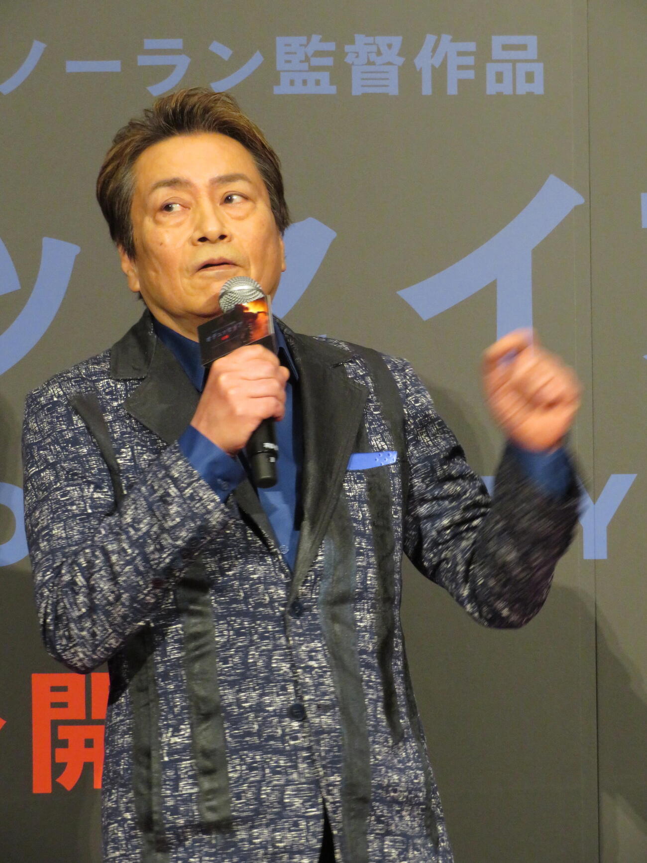 「オデュッセイア」＜超・映画体験＞TOKYOプレミアIMAX上映イベントに出席した平田広明（撮影・村上幸将）
