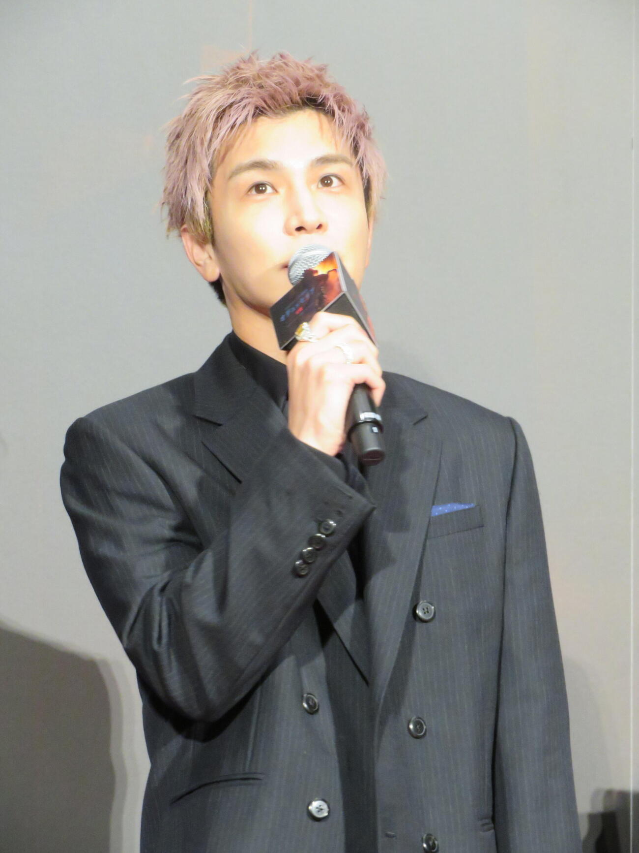 「オデュッセイア」＜超・映画体験＞TOKYOプレミアIMAX上映イベントに出席した岩田剛典（撮影・村上幸将）
