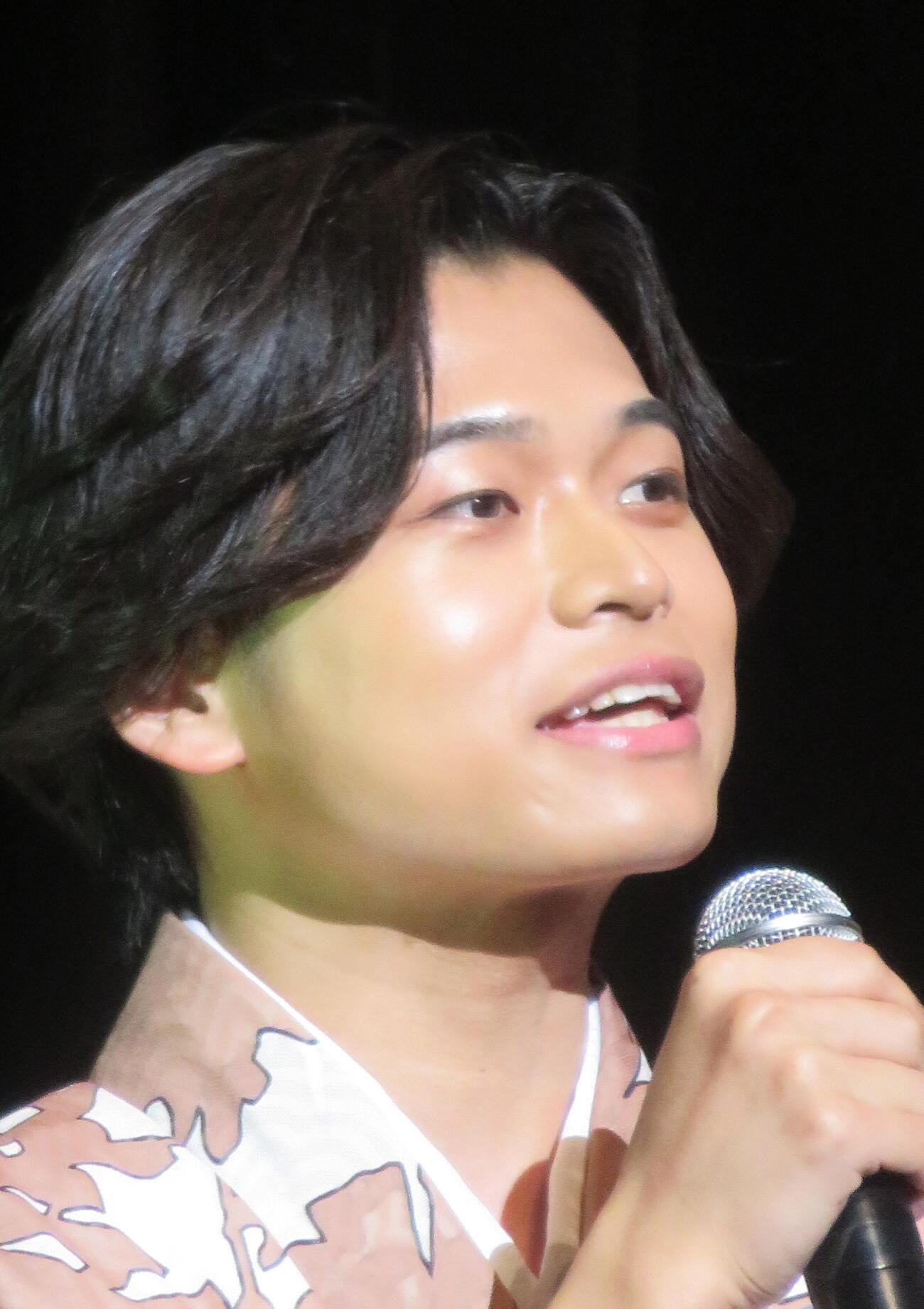 コンサートを行った二見颯一（撮影・松本久）