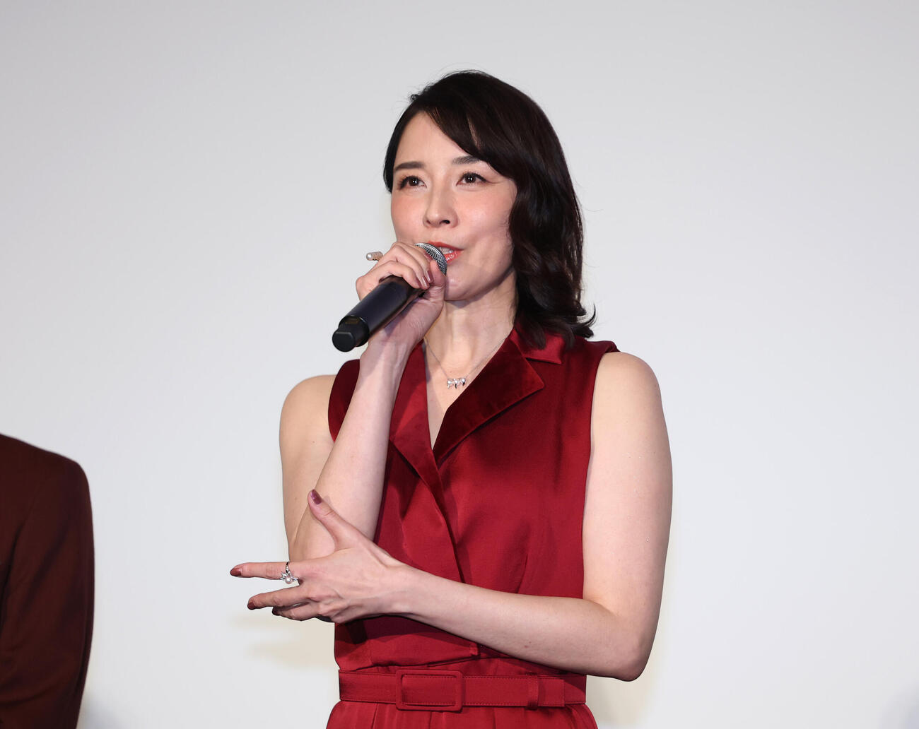 前夜祭イベントに登壇し話をする伊藤歩（撮影・増田悦実）