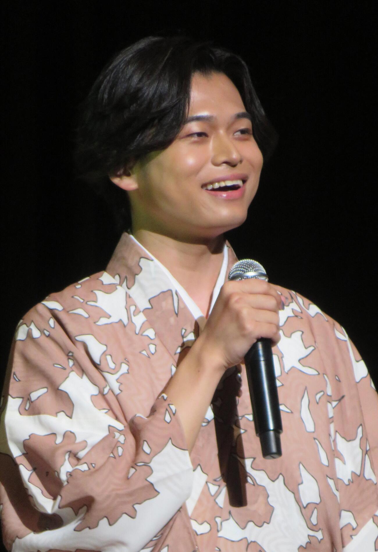コンサートを行った二見颯一（撮影・松本久）