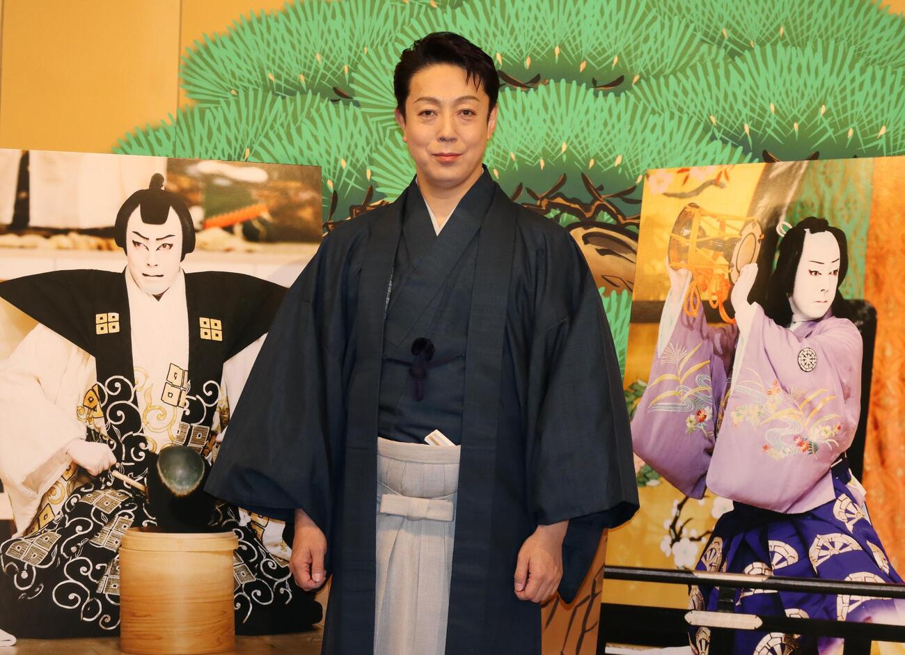 「錦秋十月大歌舞伎」の取材会に出席した8代目尾上菊五郎