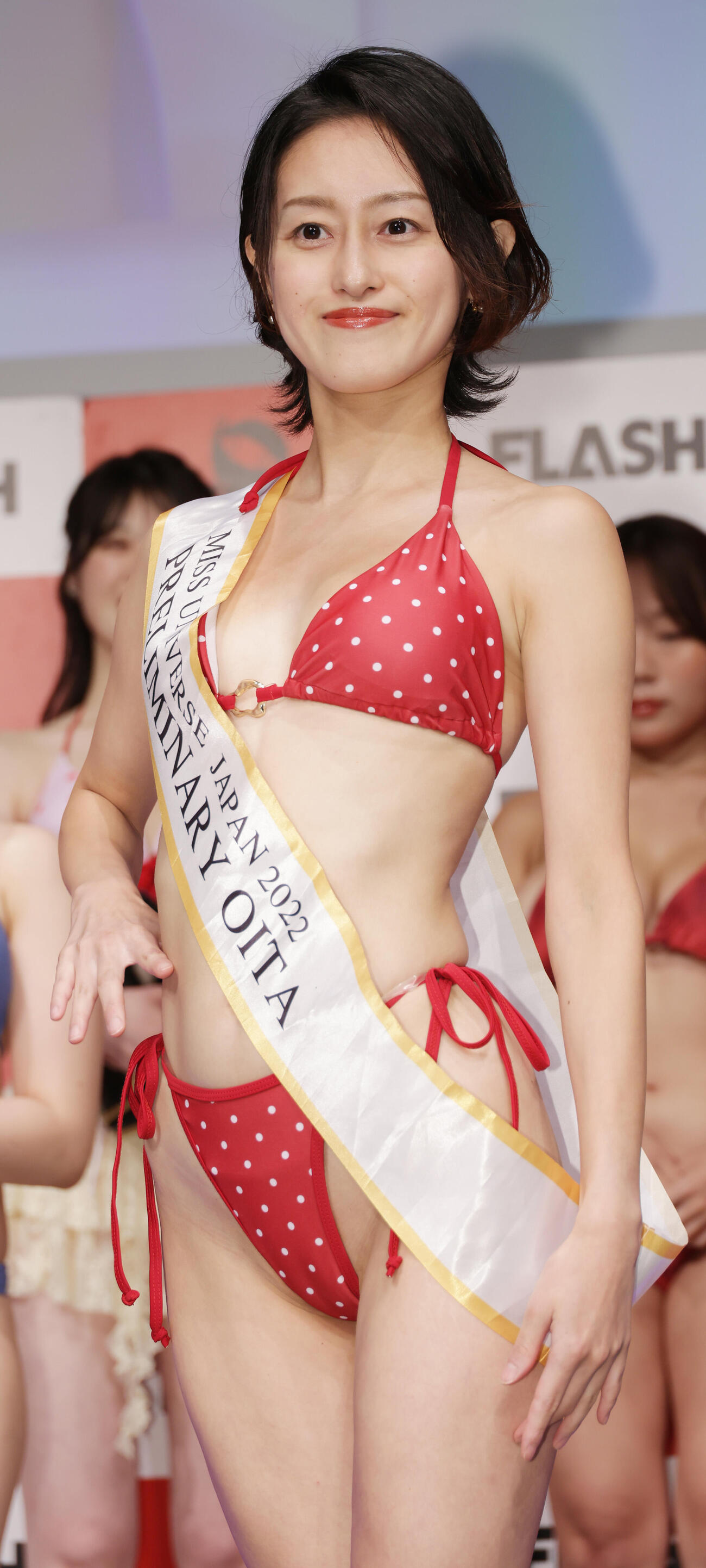 ミスFLASH2027ファイナリスト発表記者会見を行った千原彩叶（撮影・中島郁夫）