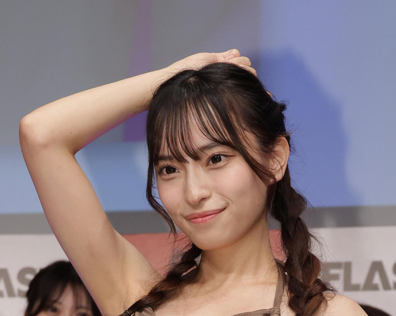 ミスFLASH2027ファイナリスト発表記者会見を行った大谷美詩海（撮影・中島郁夫）