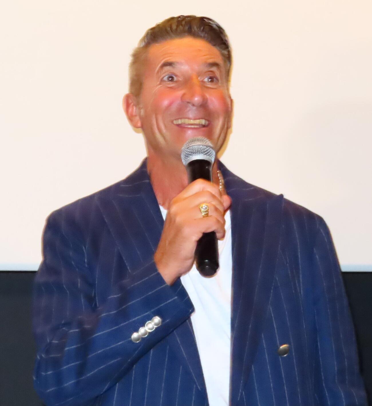 「TAVERNA DE GAGA－人生はまだまだ面白い－」公開記念舞台あいさつに登壇したパンツェッタ・ジローラモ