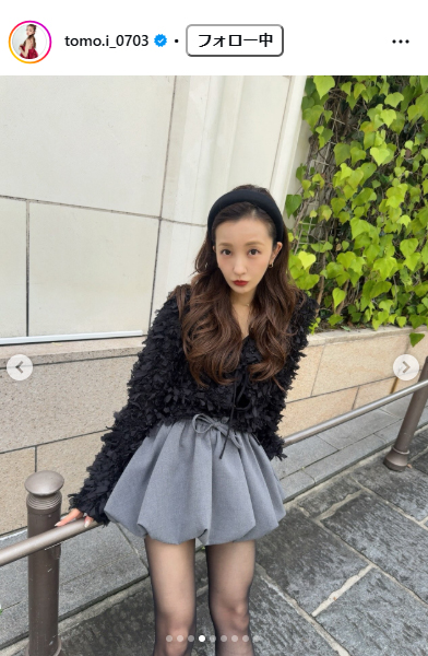 板野友美のインスタグラムから