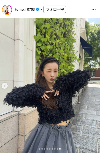 板野友美のインスタグラムから