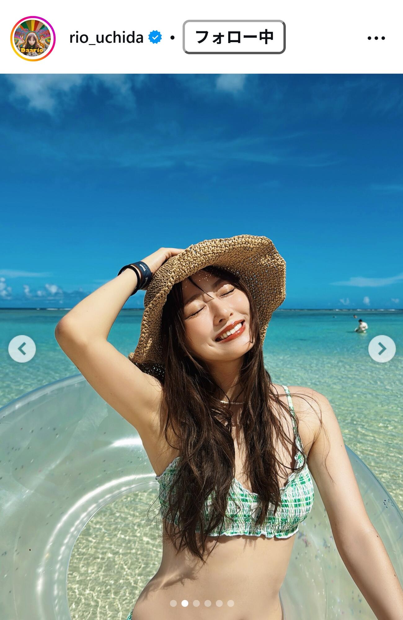 内田理央のインスタグラムから