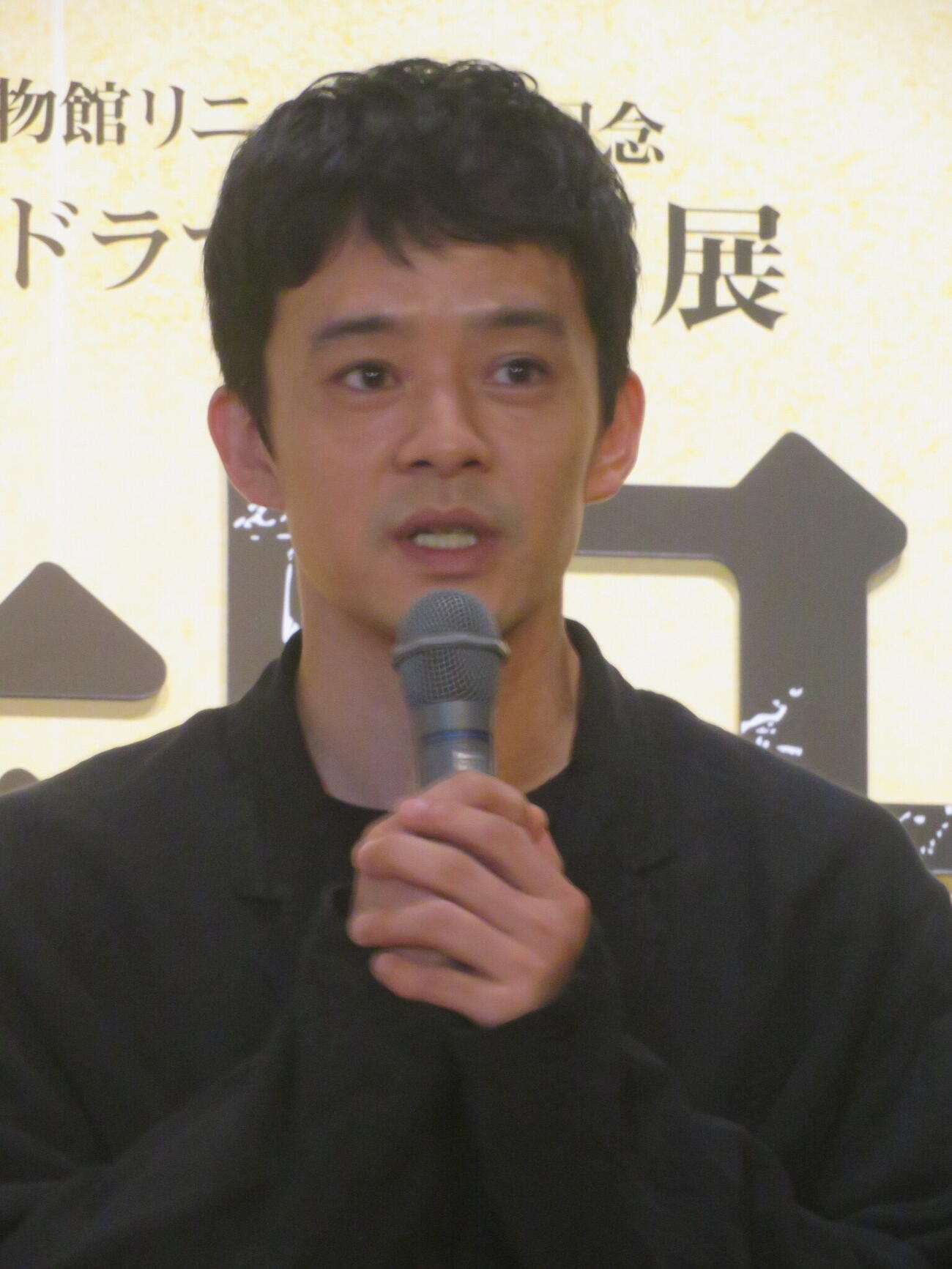 江戸東京博物館リニューアル記念「NHK大河ドラマ特別展『豊臣兄弟！』」取材会に出席した池松壮亮（撮影・川田和博）
