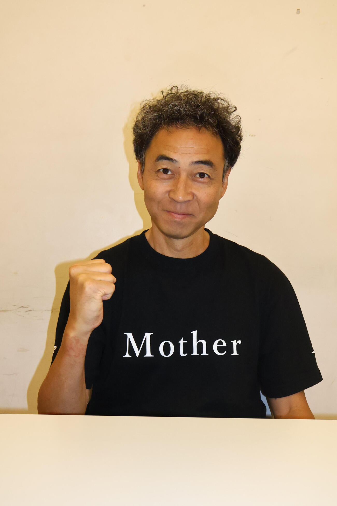 ライフワークの舞台「Mother」への思いを語るペナルティ・ワッキー（撮影・村上久美子）