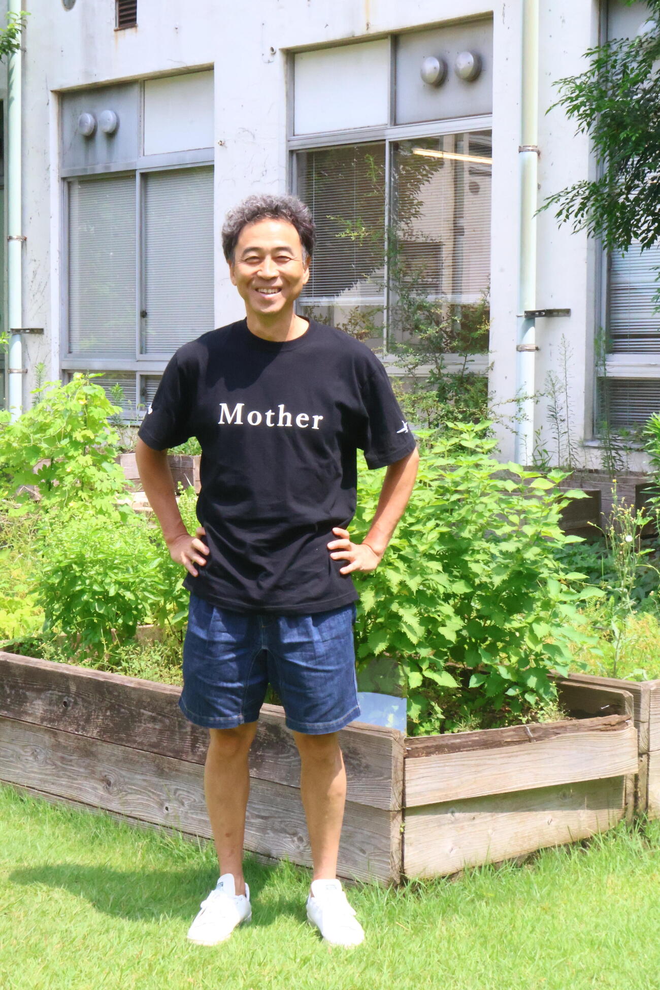 ライフワークの舞台「Mother」への思いを語るペナルティ・ワッキー（撮影・村上久美子）