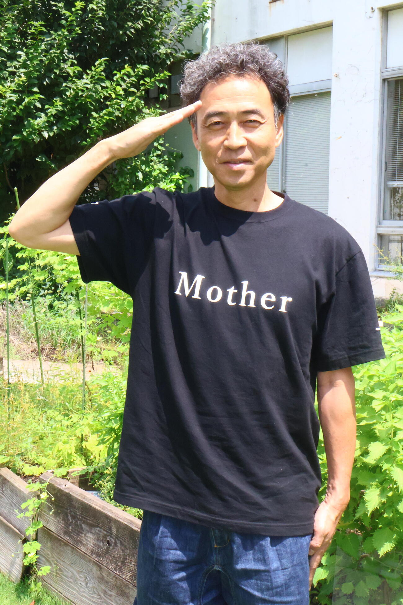 ライフワークの舞台「Mother」への思いを語るペナルティ・ワッキー（撮影・村上久美子）