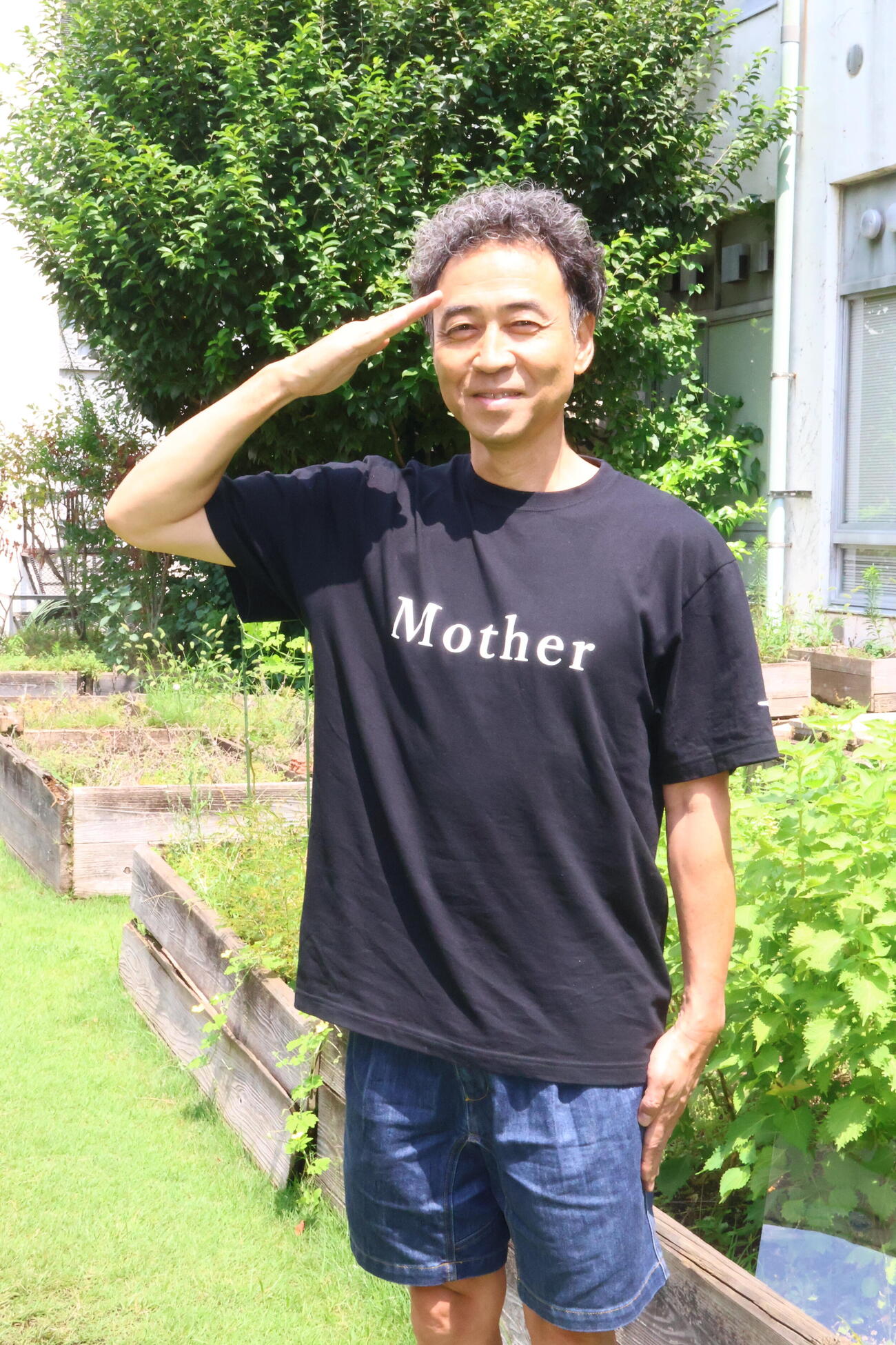 ライフワークの舞台「Mother」への思いを語るペナルティ・ワッキー（撮影・村上久美子）