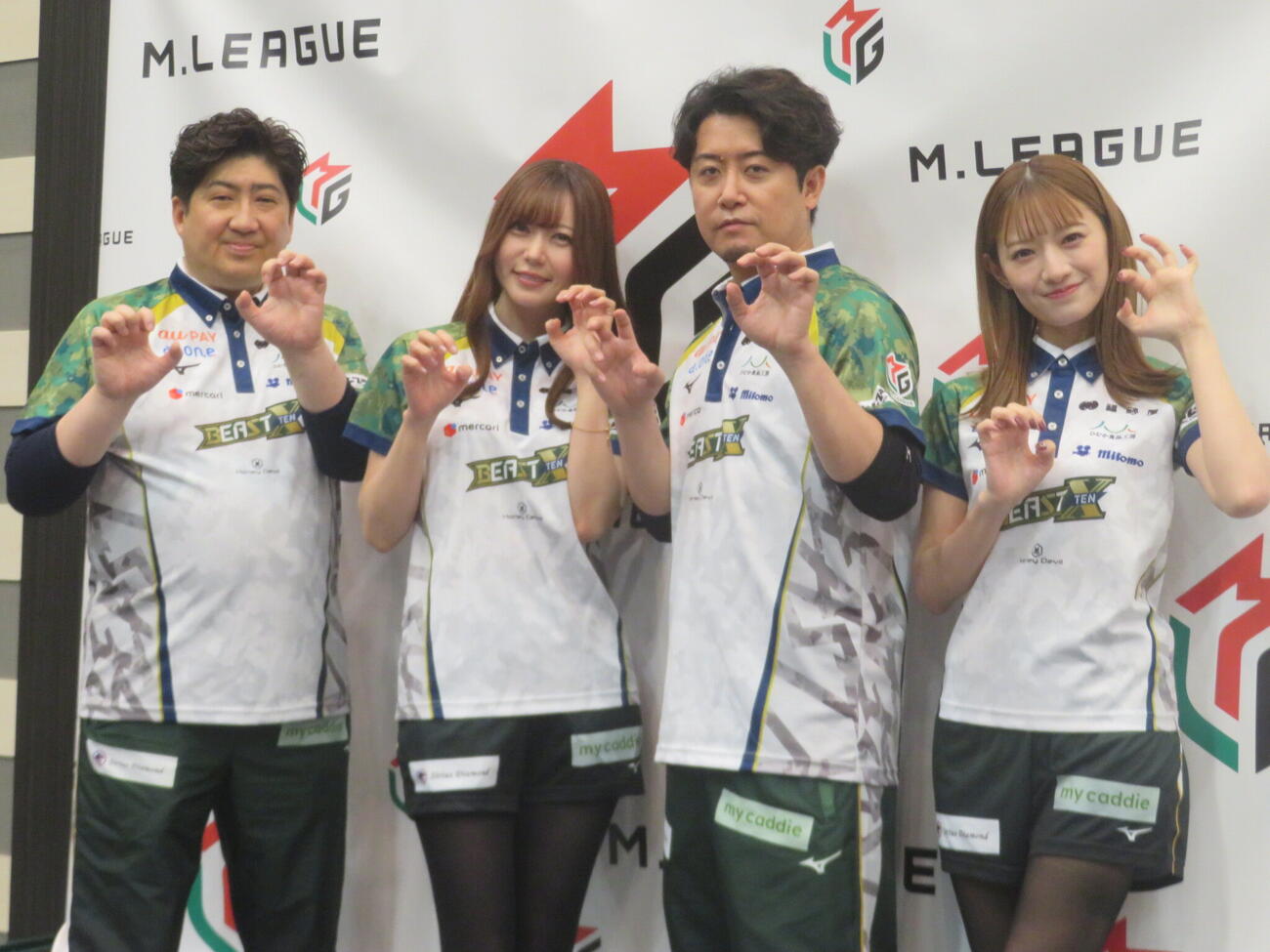 麻雀のプロリーグ「Mリーグ2026－27シーズン開幕式」に出席したBEAST X（撮影・川田和博）