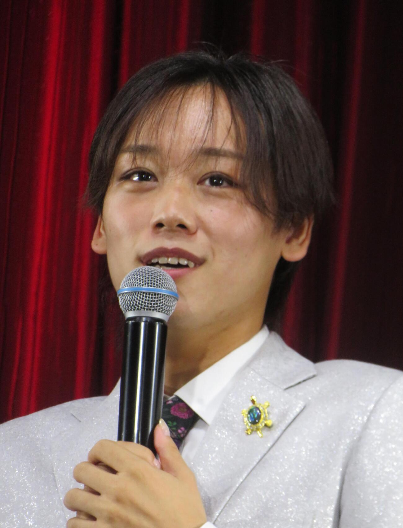 ファンクラブのランチショーを行った中村唯人（撮影・松本久）