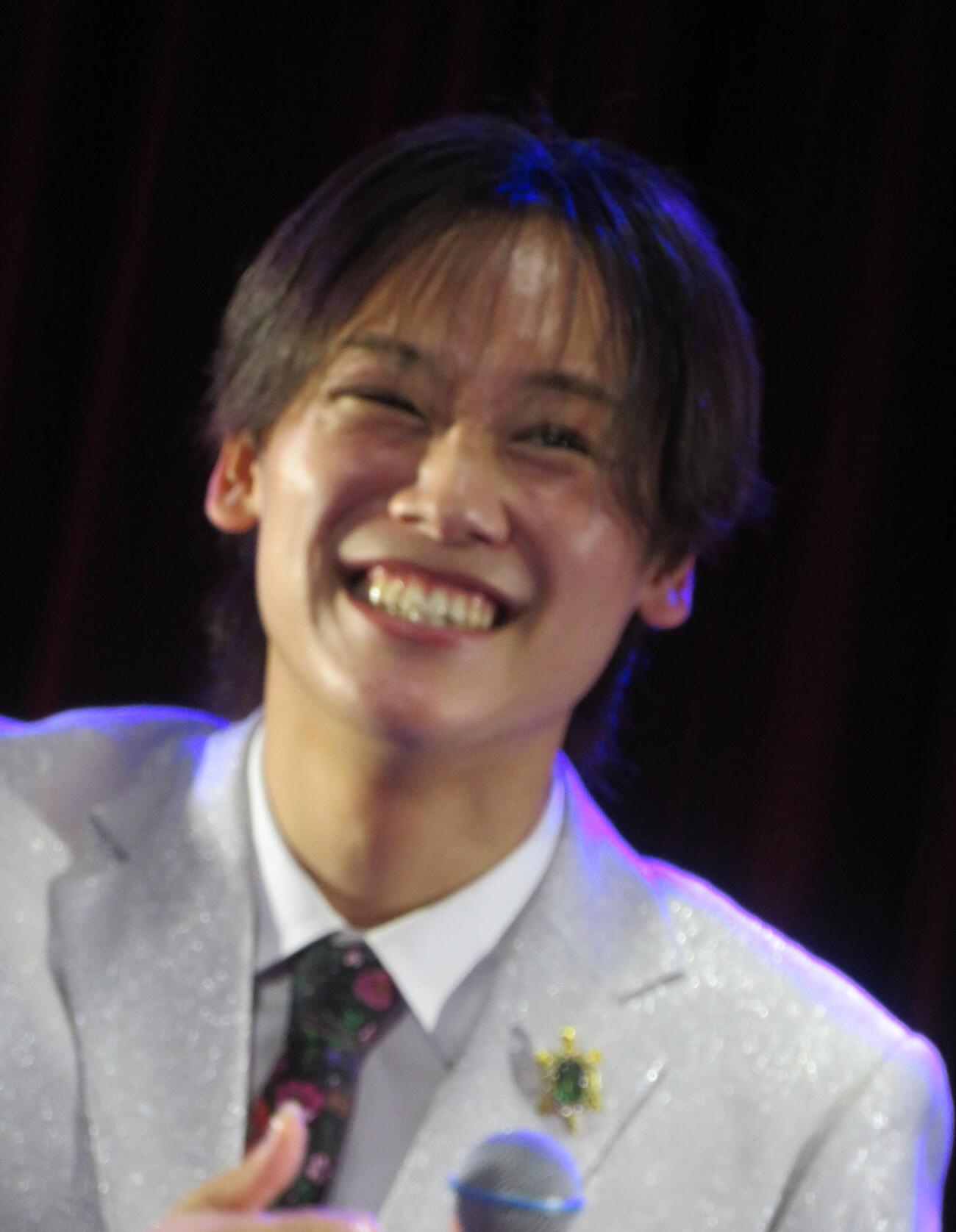 ファンクラブのランチショーを行った中村唯人（撮影・松本久）