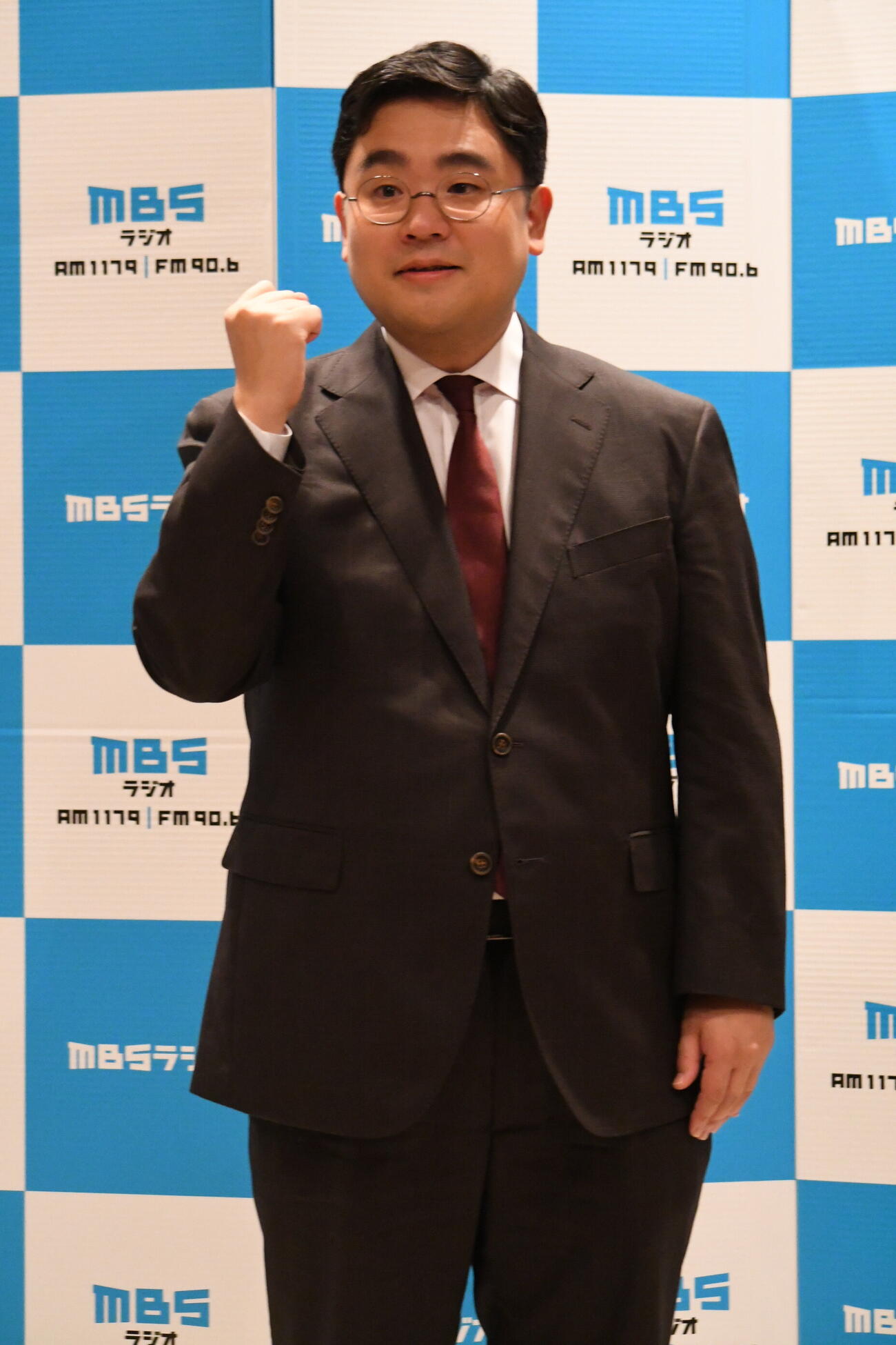 MBSの福島暢啓アナウンサー（撮影・阪口孝志）
